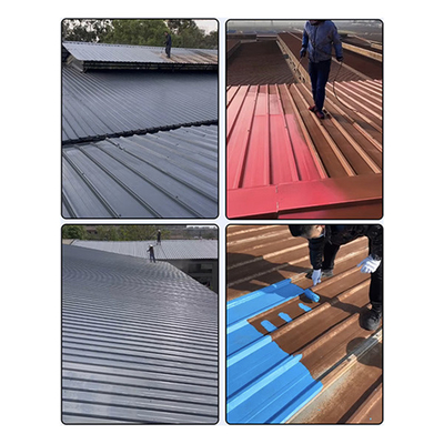 Tejas de color de acero pintura acuática renovada OEM Tejas de revestimiento protector de metal pintura a prueba de óxido renovada para metal
